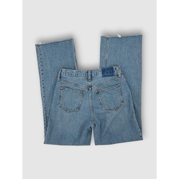 Abercrombie & Fitch The Loose High Rise Jeans Distressed Light Wash Size 25/0R - Picture 7 of 8